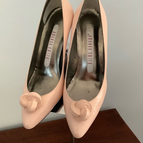 Vintage! NEW Never Worn! Amanda Smith Pink 1980’s Pumps - Picture 4 of 12